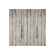 Decorative 3D Foam Wallpaper Panels Grey Wood Grain 10Pcs