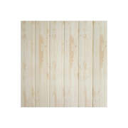 10Pcs Decorative 3D Foam Wallpaper Panels Light Brown Wood
