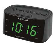 Smartphone-Charging Clock Radio Black