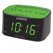 Smartphone-Charging Clock Radio Green
