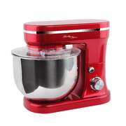 1200W Mix Master 5L Kitchen Stand Mixer W/Bowl/Whisk/Beater - Red