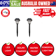 Lenoxx Wireless Solar-Powered Mosquito Killer Lamp (2-Piece, Black)