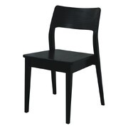 Providence Solid Oak Dining Chair - Set of 2 (Black)