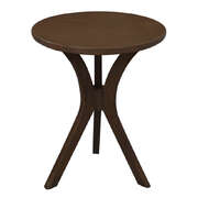 Gatsby Round Side Table Small Walnut Stylish and Sophisticated