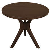 Gatsby Round Side Table Large Walnut Elegant and Sophisticated 