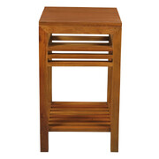 Holland Solid Mahogany Lamp Table (Light Pecan)