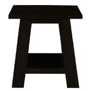 Tokyo Solid Mahogany Timber Lamp Table (Chocolate)
