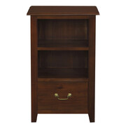 Tasmania 1 Drawer Solid Mahogany Timber Lamp Table (Mahogany)