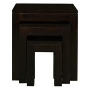 Nest of Table Set of 3 (Chocolate)