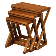 Nest of Tables - Set of 3 (Light Pecan)