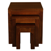 Amsterdam Nest Of Table Set Of 3 (Mahogany)