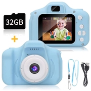 Mini Digital Children Kids Camera With 2.0" Lcd & 32G Card