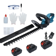 Cordless Electric Hedge Trimmer With 3 Batteries