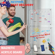 Versatile Weekly Calendar and Whiteboard Set for Fridge - Large