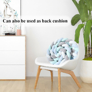 4M Kid Cot Bumper Braid Pillow Nursery Newborn