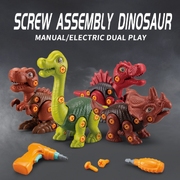 4Pcs Take Apart Dinosaur Drill Construction Building Toys
