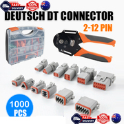 1000Pcs Deutsch Dt Connector Plug Kit Genuine Crimp Tool Auto Marine