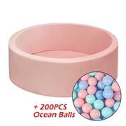 Ocean Ball Pit With 200Pcs Macaron Balloons (90X30Cm)