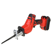 Cordless Electric Reciprocating Saw Cutter (Red, Blades Included)