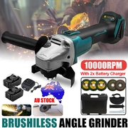 Cordless Angle Grinder Combo Kit With 2X Li-Ion Batteries