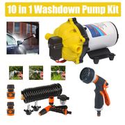 6.6Gpm 12V Washdown Pump Kit With Hose Nozzle