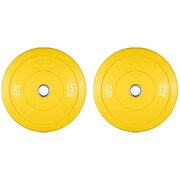 Olympic Change Plates 50Mm Fractional Weight Plates Designed For Olympic Barbells For Strength Training 15Kg Yellow Set