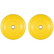 Olympic Change Plates 50Mm Fractional Weight Plates Designed For Olympic Barbells For Strength Training 15Kg Yellow Set