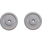 Olympic Change Plates 50Mm Fractional Weight Plates Designed For Olympic Barbells For Strength Training 5Kg Grey Set