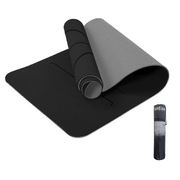 Yoga Mat Exercise Workout Mats Fitnessm Mat For Home Workout Home Gym Extra Thick Large Black6Mm