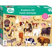 Jigsaw Explore 24: Farm Animals 100 Piece Puzzle