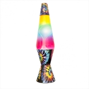 Groovy Glow: Tie Dye Diamond Motion Lamp Magic