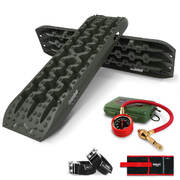 Recovery Tracks Boards Sand Truck Mud 4WD Gen3.0 Green, Tyre Tire Deflator