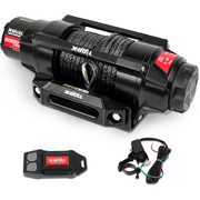 Heavy-Duty 6000lbs Electric Winch - 12V Synthetic Rope