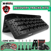 Recovery Tracks Sand Trucks Offroad With 4Pcs Mounting Pins 4Wdgen 2.0 - Black