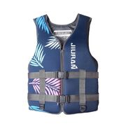 Life Jacket For Unisex Adjustable Safety Breathable Life Vest(Blue-Xl)