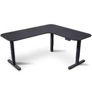Standing Desk Corner Electric Height Adjustable Sit Stand Black Desktop