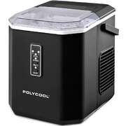 Portable Ice Maker Machine 12kg/Day Auto Clean with Scoop Black