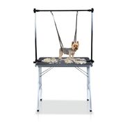 Pet Grooming Table 90Cm Double Pole (Black)