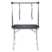 Pet Grooming Table 90cm Double Pole Black