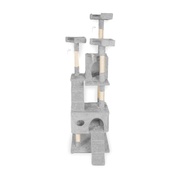 170cm Plush Cat Condo Cat Tree Grey 
