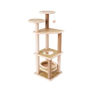 120Cm 5 Layer Cat Condo Cat Tree Beige