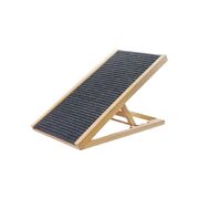 Natural Wood Grain Wooden Adjustable Height Pet Ramp Dog Sofa Stairs