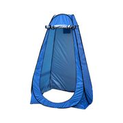 Dark Blue Shower Tent with 2 Windows - Privacy & Convenience for Camping