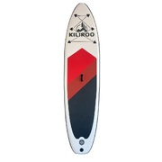 Inflatable Stand Up Paddle Board 10.5ft, Lightweight, Anti-Slip Pad - Red, Dark Red & Black
