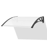 Window Door Awning Canopy Outdoor Uv Patio Rain Cover Clear White 1M X 2.4M Type 1
