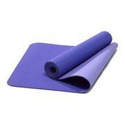 Tpe Yoga Mat Dual Color (Lavender) With Yoga Bag And Strap
