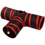4 Holes Cat Tunnel Red
