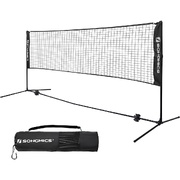 4M Portable Tennis Badminton Net Black