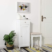 Floor Cabinet with 1 Door and Drawer White BBC48WT