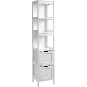 Floor Cabinet with Shelves and Drawers White BBC66WT